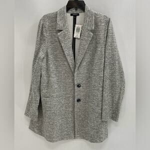 Torrid Grey Boyfriend Knit Trench Blazer 1